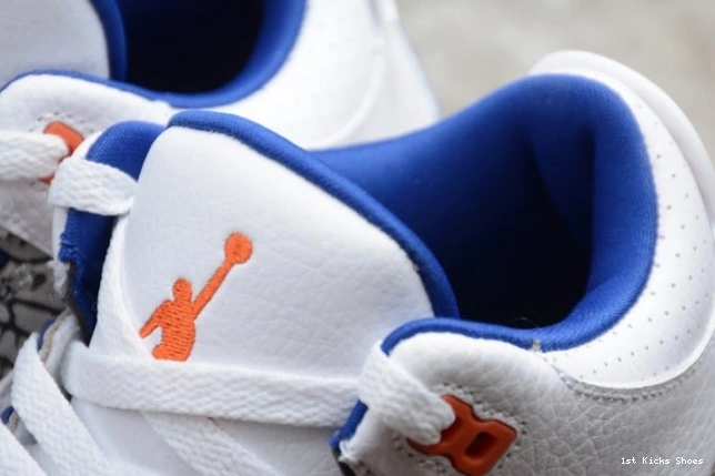 1st Kicks Shoes 136064-148 'Knicks Rivals' 3 Jordan Air Retro 0813